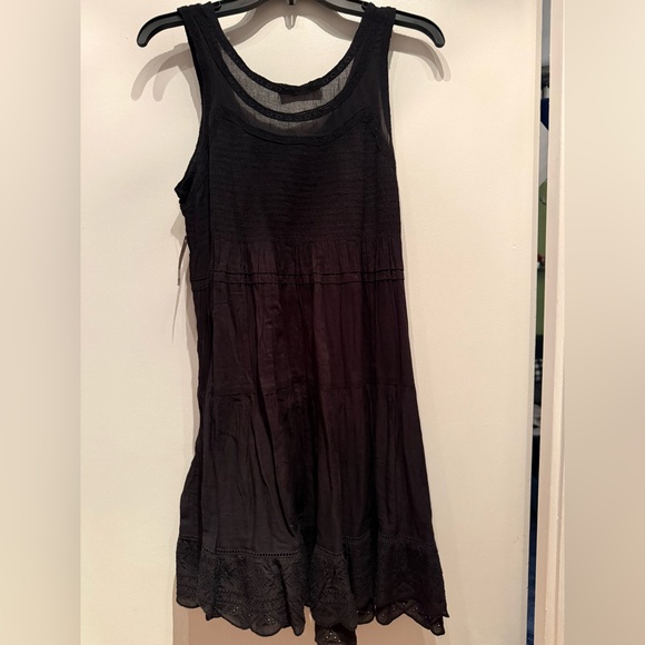 NWT Lucky Brand Black Lace Detail Sleeveless Dress - Picture 6 of 6